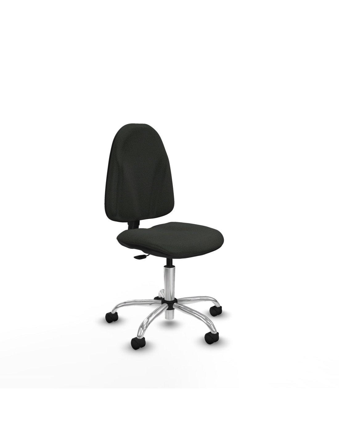 Piqueras y Crespo Algarra CP bali negro  base cromada ruedas nailon 50mm