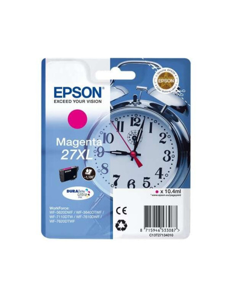 TINTA EPSON C13T27134012 T2713 MAGENTA 27XL DURABRITE ULTRA