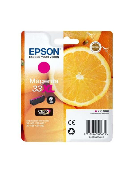 TINTA EPSON C13T33634012 MAGENTA XL 33XL