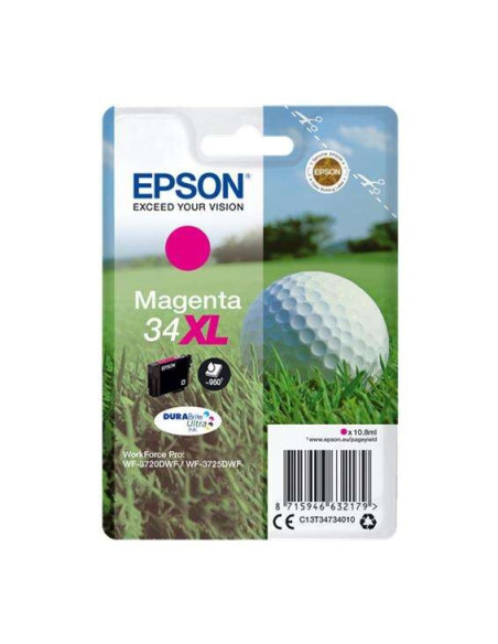 TINTA EPSON C13T34734010 MAGENTA 34XL DURABRITE ULTRA T3472