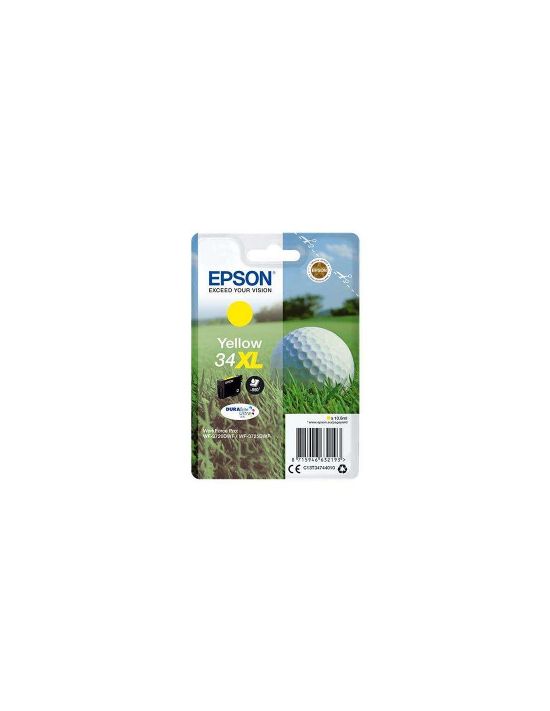 TINTA EPSON C13T34744010 YELLOW 34XL DURABRITE ULTRA T3472