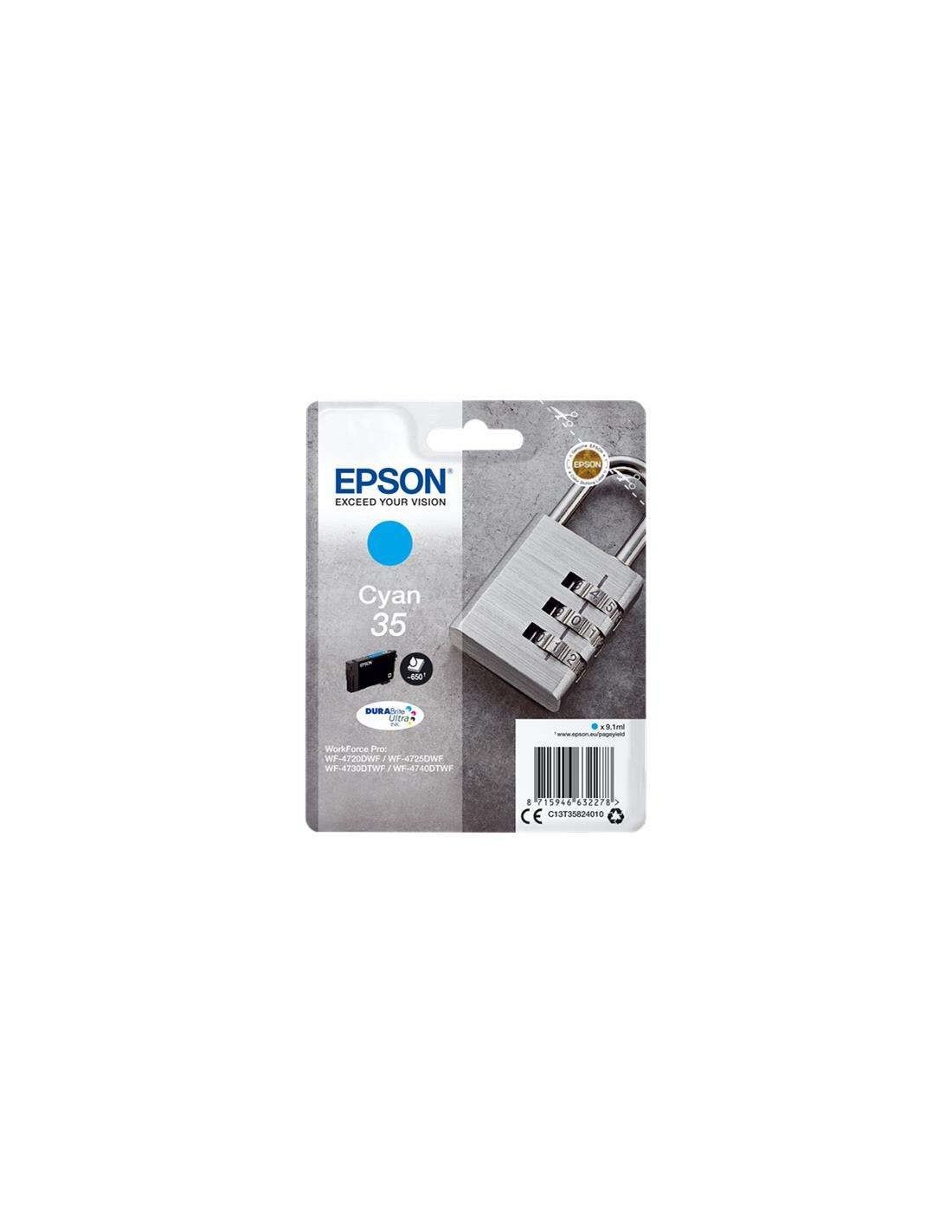 TINTA EPSON C13T35824010 CYAN 35 DURABRITE ULTRA T3582
