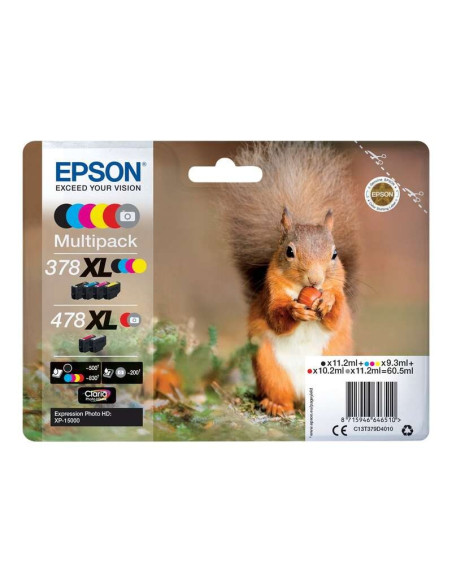 TINTA EPSON C13T379D4010 MULTIPACK 478XL T379D