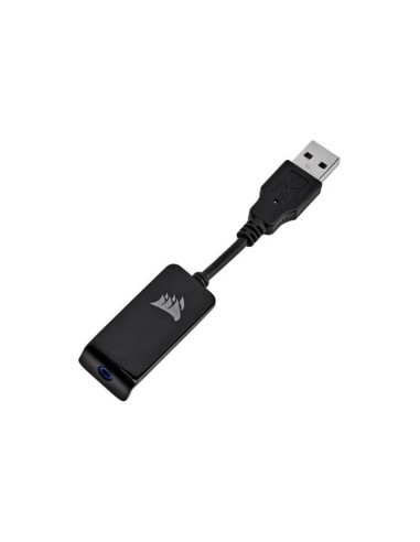 AURICULARES + MICROFONO CORSAIR HS65 USB GAMING HEADSET RGB 7.1 BLACK