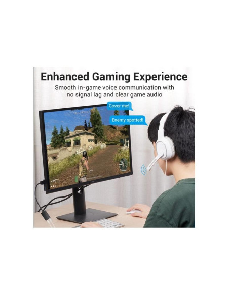 TARJETA DE SONIDO 2.1 VENTION USB-A JACK 3.5MM BLACK