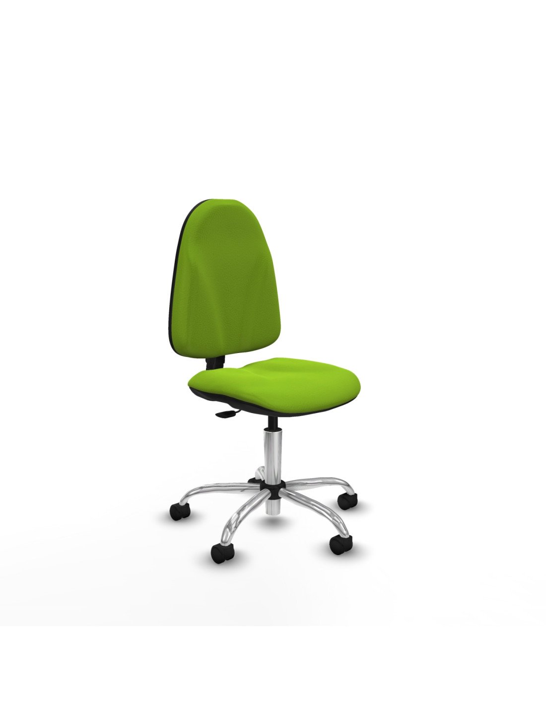 Piqueras y Crespo Algarra CP similpiel pistacho  base cromada ruedas nailon 50mm