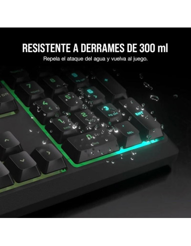 TECLADO GAMING CORSAIR K55 USB ICUE BLACK