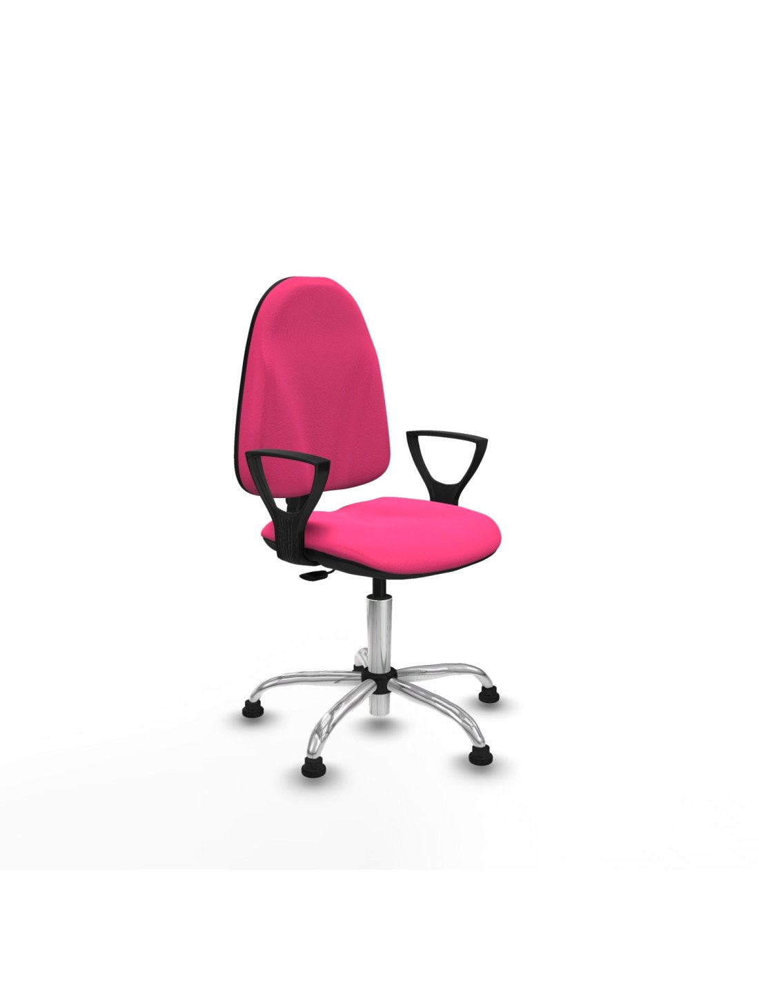 Piqueras y Crespo Algarra CP similpiel rosa brazos fijos base cromada topes