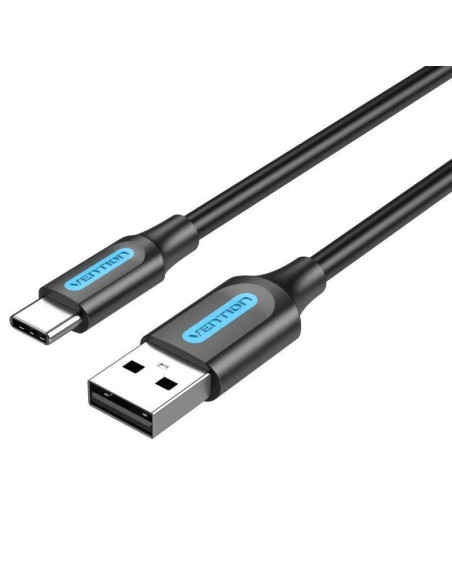 CABLE VENTION USB-A - USB-C 3A 480MBPS 60W 0.5M BLACK