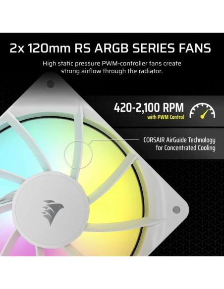 REFRIGERACION LIQUIDA CPU CORSAIR NAUTILUS 240MM ARGB WHITE