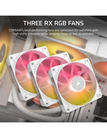 REFRIGERACION LIQUIDA CPU CORSAIR ICUELINK TITAN 360 RX 360MM RGB LCD WHITE