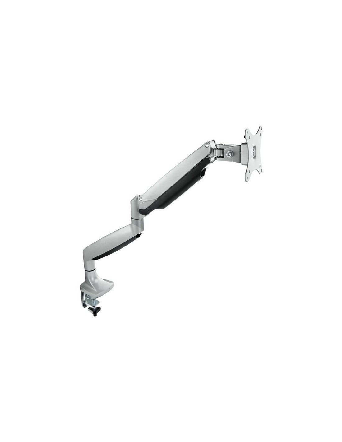 SOPORTE DE MESA TV MONITOR TOOQ GIRATORIO INCLINABLE 13-32 1 BRAZO SILVER