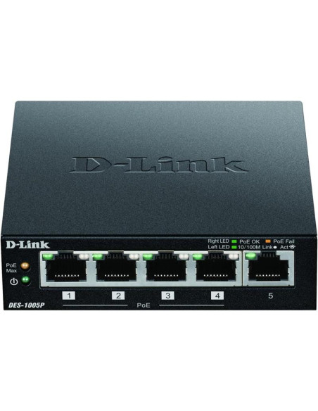 SWITCH D-LINK GIGABIT 5 PUERTOS DGS-1005P/E POE