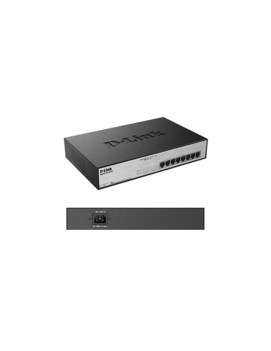 SWITCH D-LINK GIGABIT 8 PUERTOS POE+ DGS-1008MP/E