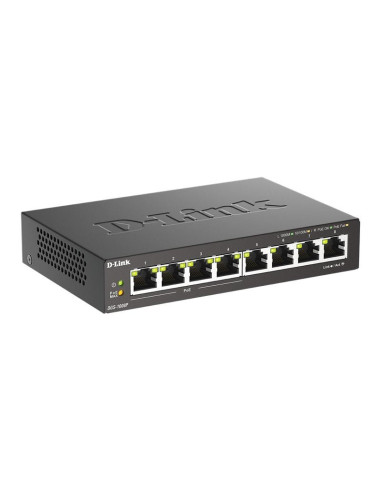 SWITCH D-LINK GIGABIT 8 PUERTOS DGS-1008P/E (4XPOE)
