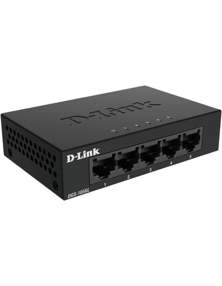 SWITCH D-LINK GIGABIT 5 PUERTOS DGS-105L METALICO