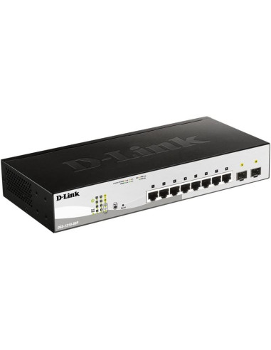 SWITCH D-LINK GIGABIT 8 PUERTOS DGS-1210-08P POE UPLINK