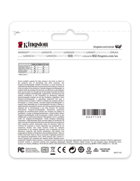 PEN DRIVE 64GB KINGSTON USB-C 3.1 BLACK