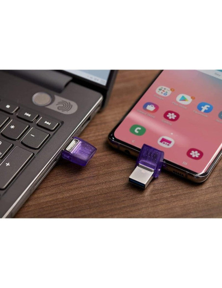 PEN DRIVE 128GB KINGSTON USB-A/USB-C 3.2 PURPLE