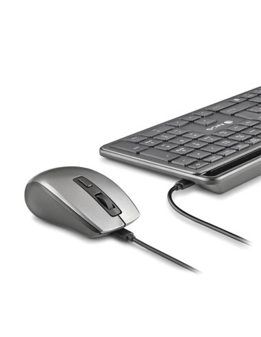 TECLADO + RATON NGS ECLIPSE SLIM SILENT WIRELESS BT MULTI RECARGABLE GREY