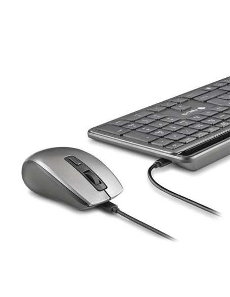 TECLADO + RATON NGS ECLIPSE SLIM SILENT WIRELESS BT MULTI RECARGABLE GREY