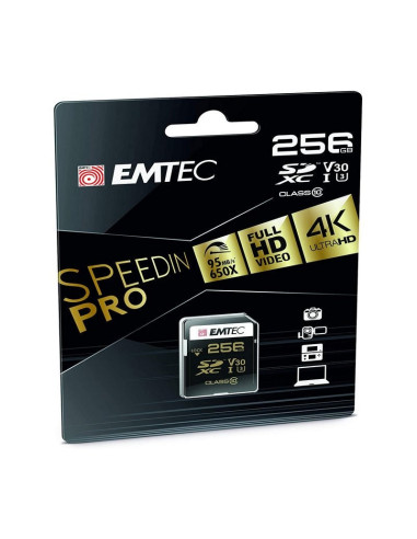 MEMORIA MICRO SD 256GB EMTEC SPEEDIN PRO C10 + ADAPTADOR SD