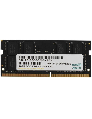 MEMORIA SODIMM 16GB APACER DDR4 3200MHZ