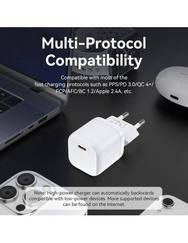 CARGADOR SMARTPHONE/TABLET VENTION FAKY0-EU USB-C 30W YELLOW