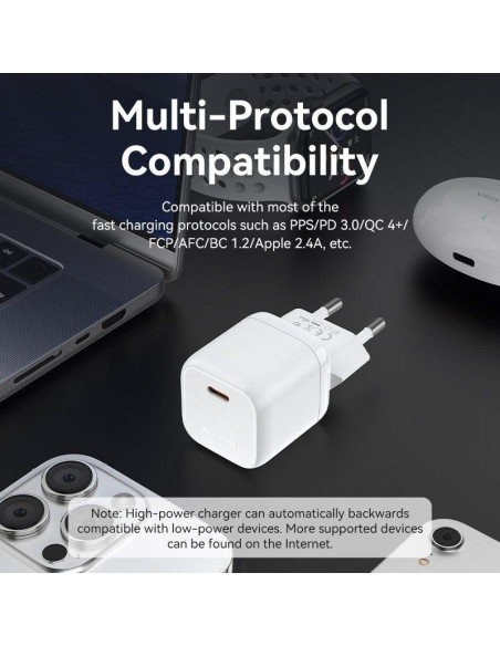 CARGADOR SMARTPHONE/TABLET VENTION FAKY0-EU USB-C 30W YELLOW