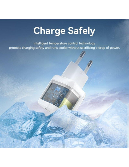 CARGADOR SMARTPHONE/TABLET VENTION FAKY0-EU USB-C 30W YELLOW