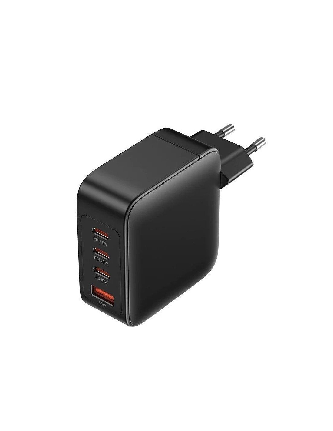 CARGADOR DE PARED VENTION GAN 3XUSB-C USB -A 140W BLACK + CABLE USB-C
