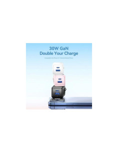 CARGADOR DE PARED VENTION GAN USB-C USB-A 30W BLACK 2