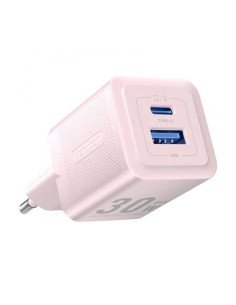 CARGADOR DE PARED VENTION GAN USB-C USB-A 30W ROSE