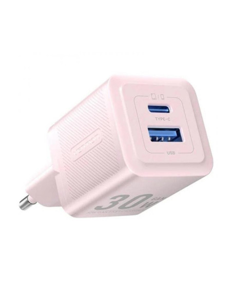 CARGADOR DE PARED VENTION GAN USB-C USB-A 30W ROSE