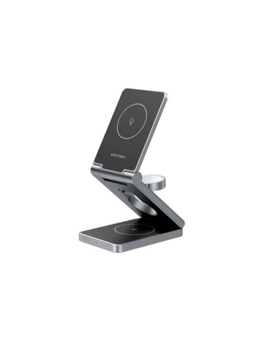 BASE CARGADOR VENTION SMARTPHONE/APPLE WATCH/AURICULARES WIRELESS BLACK