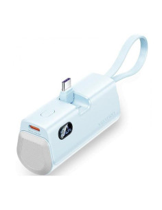 POWERBANK VENTION 4800MAH 2XUSB-C + LIGHTNING 22.5W USB-C PLEGABLE BLUE