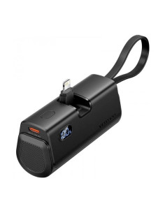 POWERBANK VENTION 4800MAH USB-C + LIGHTNING PLEGABLE 22.5W BLACK