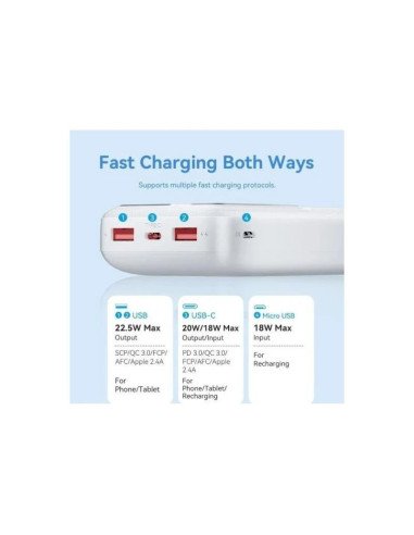 POWERBANK VENTION 5000MAH USB-C + LIGHTNING 20W BLUE