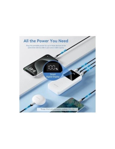 POWERBANK VENTION 5000MAH USB-C + LIGHTNING 20W BLUE