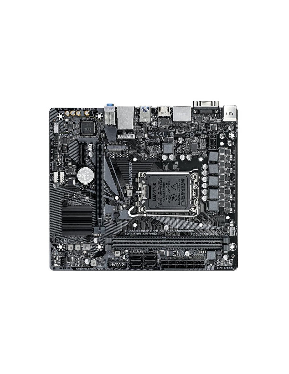 PLACA BASE GIGABYTE GA-H610M-S2H DDR4 VGA + HDMI + DP