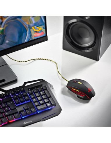 RATON NGS GAMING 6 BOTONES USB RGB BLACK