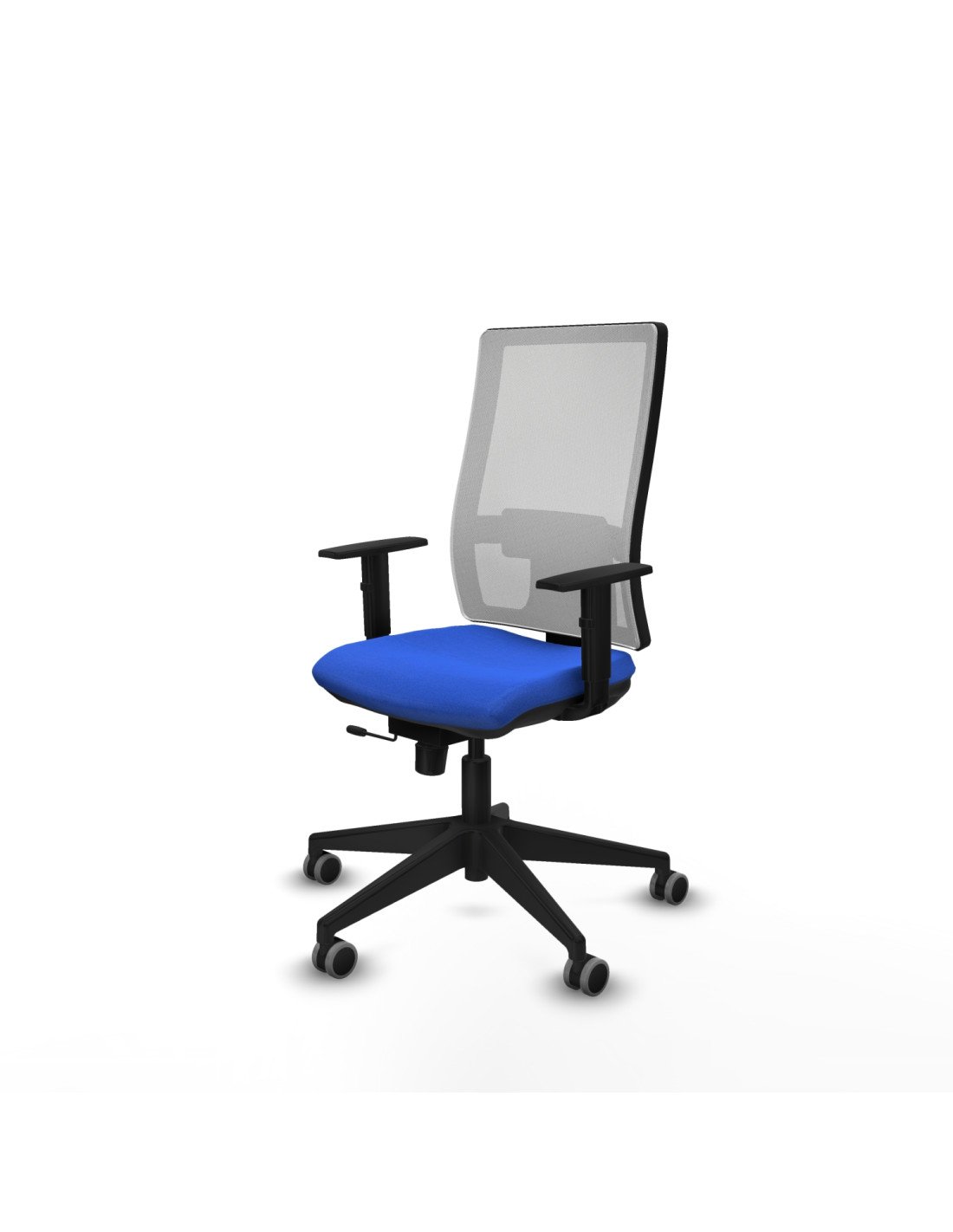 Piqueras y Crespo Horna traslack malla blanca bali azul brazos 1D base piramidal  ruedas 65mm engomadas