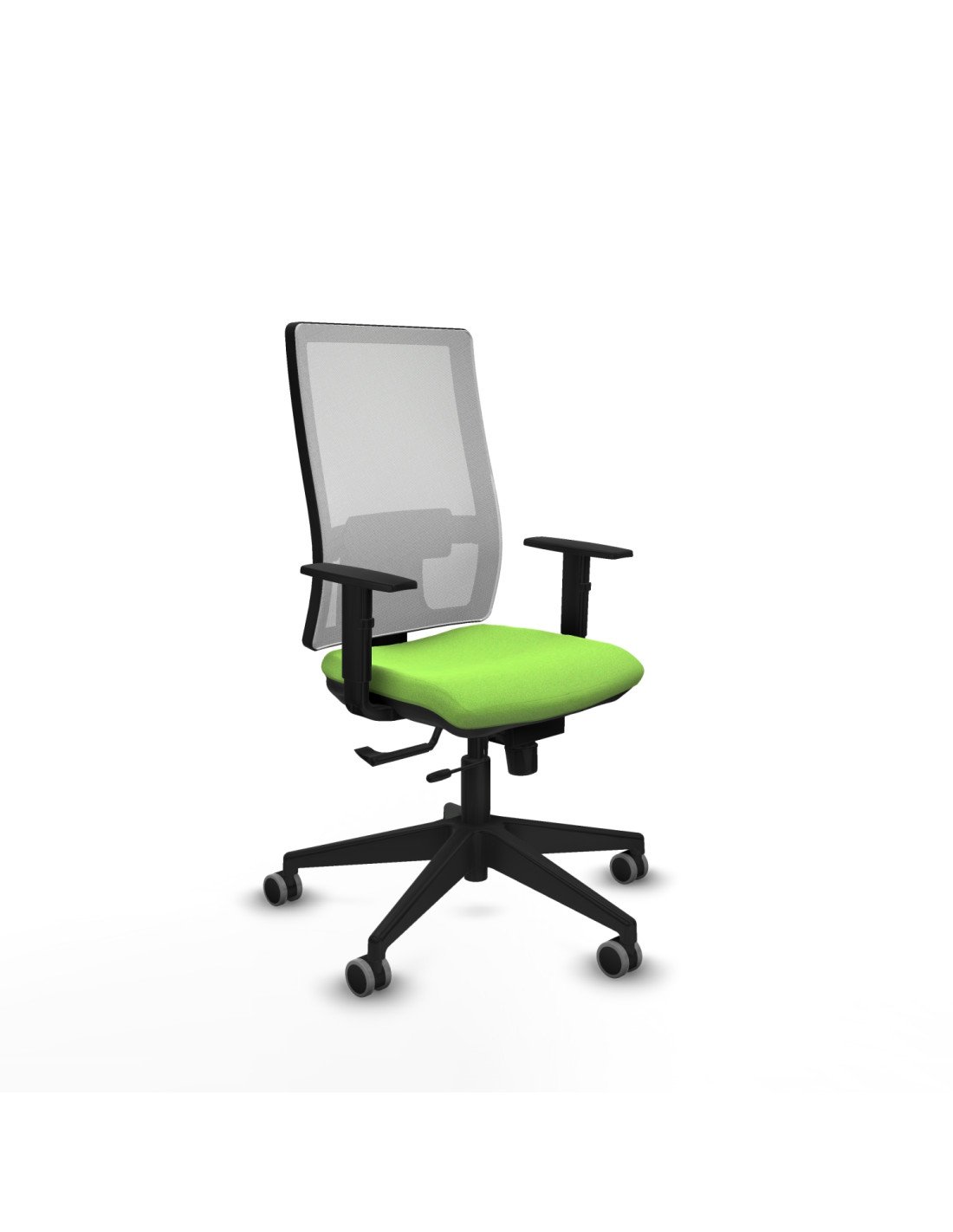 Piqueras y Crespo Horna traslack malla blanca bali pistacho brazos 1D base piramidal  ruedas 65mm engomadas