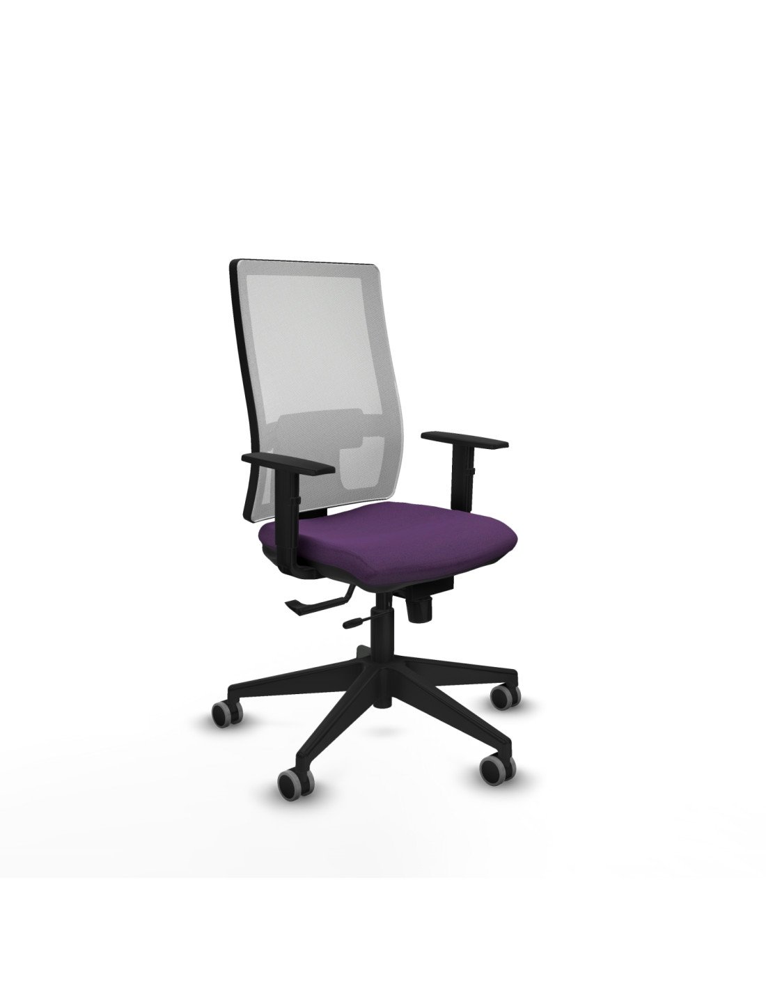 Piqueras y Crespo Horna traslack malla blanca bali morado brazos 1D base piramidal  ruedas 65mm engomadas