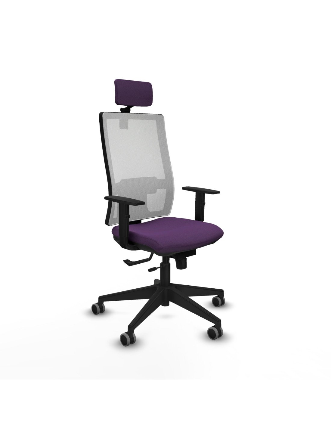 Piqueras y Crespo Horna traslack malla blanca bali morado brazos 1D base piramidal cabecero 2D ruedas 65mm engomadas