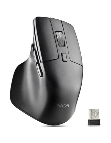 RATON NGS HIT-RB ERGONOMICO RECARGABLE BT WIRELESS MULTI BLACK
