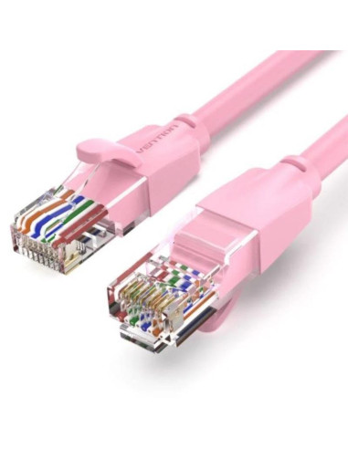 CABLE DE RED CAT.6 UTP 1M VENTION ROSE