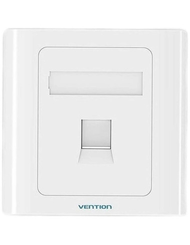 ROSETA DE PARED VENTION RJ45 CAT.6 UTP 1 TOMA WHITE
