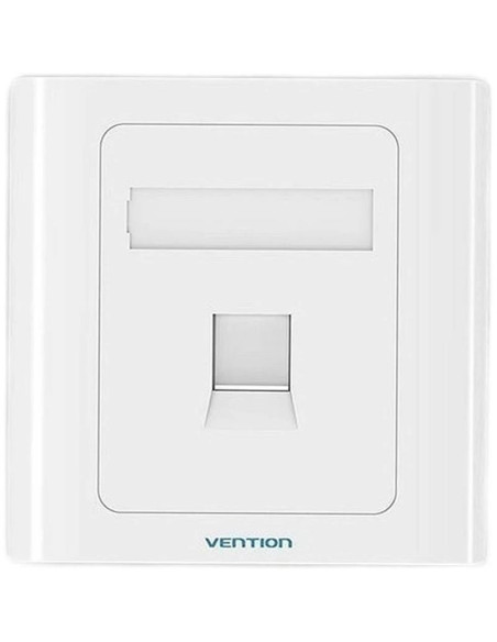 ROSETA DE PARED VENTION RJ45 CAT.6 UTP 1 TOMA WHITE