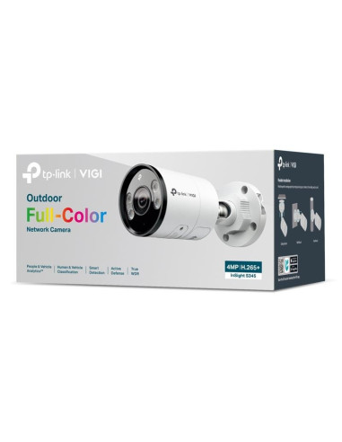 CAMARA IP TP-LINK INSIGHT BULLET EXTERIOR 4MP 6MM COLOR IP67 H.265+